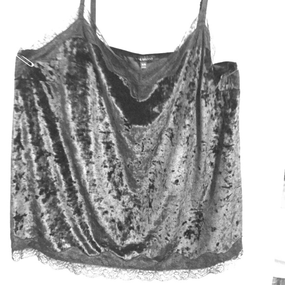 Velvet Camisole Plus Size - Picture 2 of 5